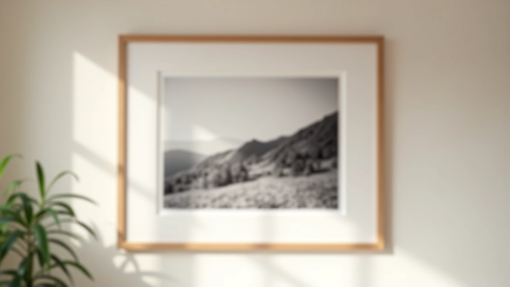 Printed photograph displayed on wall showing professional print quality and color accuracy